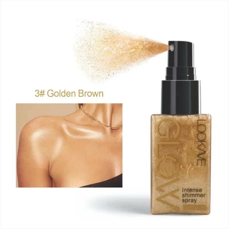 Spray Illuminateur Diamant — Poudre Scintillante Haute Brillance