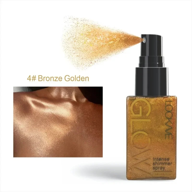 Spray Illuminateur Diamant — Poudre Scintillante Haute Brillance