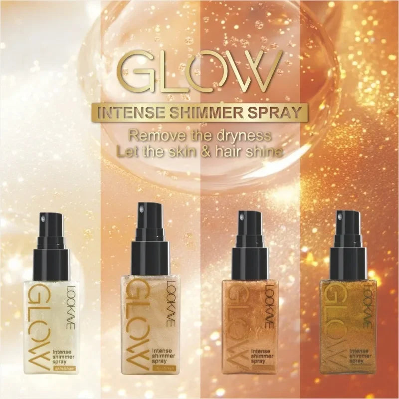Spray Illuminateur Diamant — Poudre Scintillante Haute Brillance