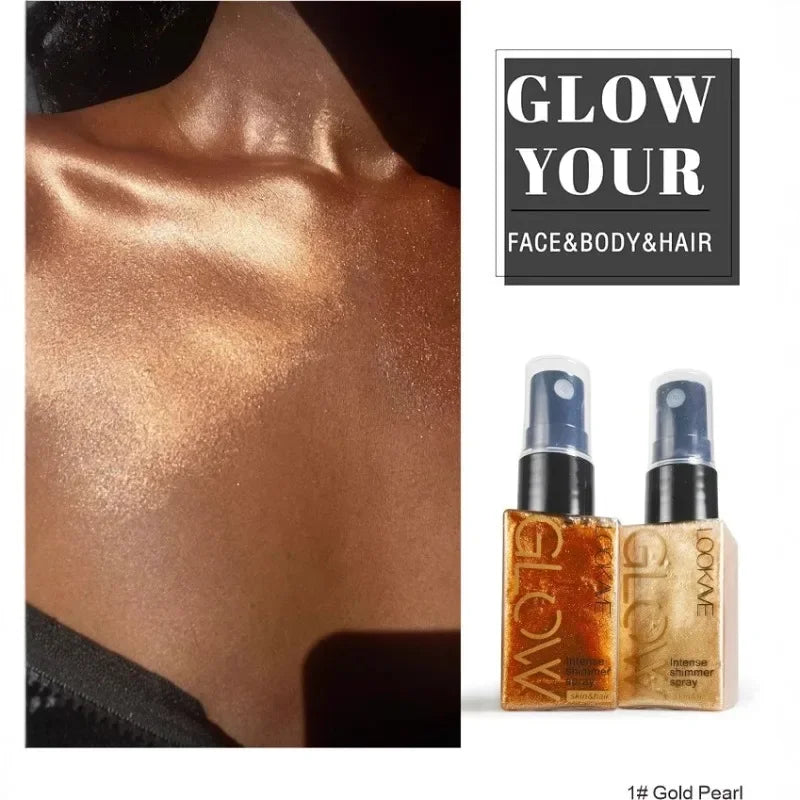 Spray Illuminateur Diamant — Poudre Scintillante Haute Brillance
