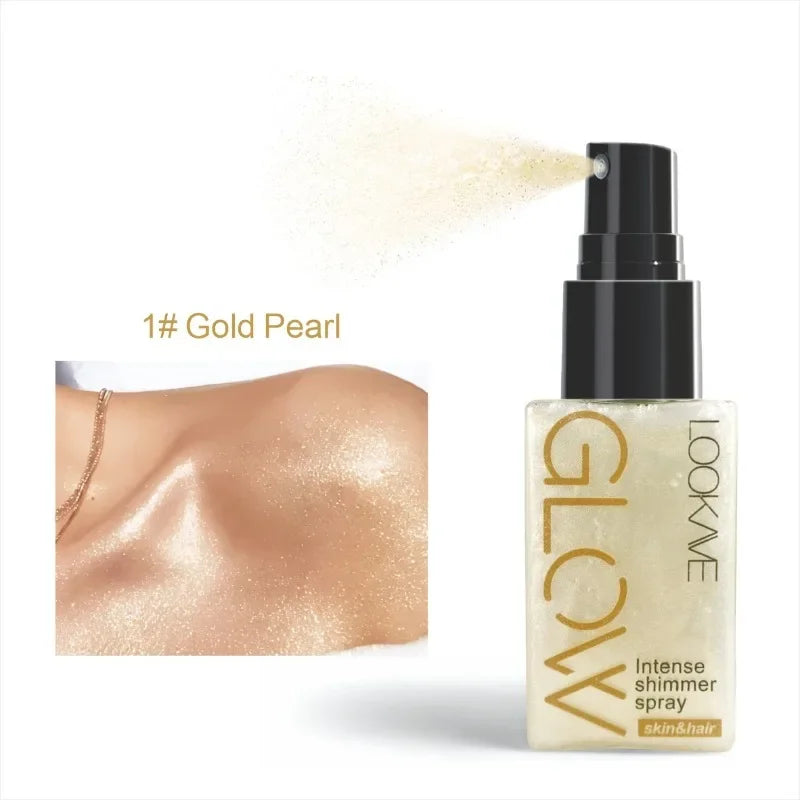 Spray Illuminateur Diamant — Poudre Scintillante Haute Brillance